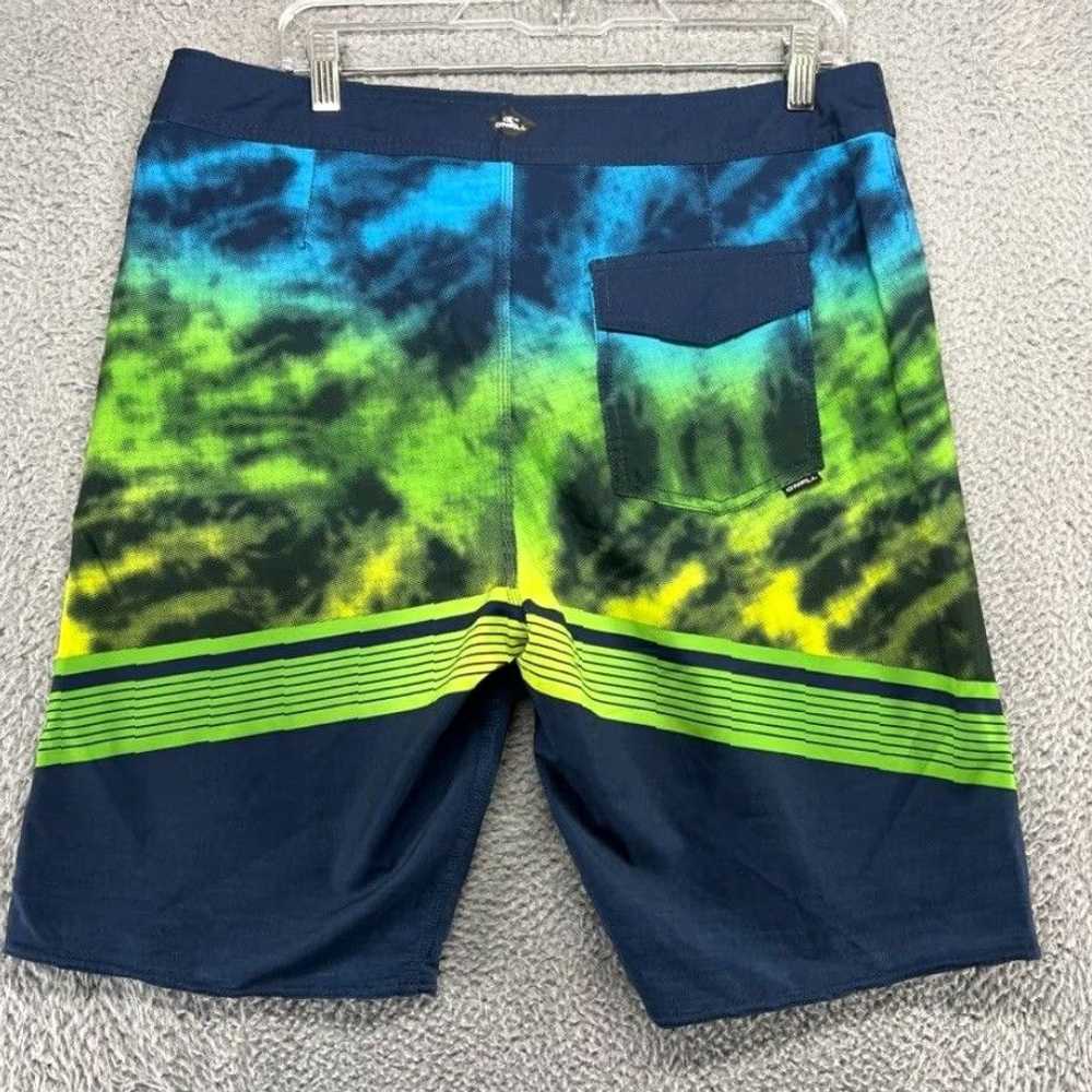 Vintage O'niell Men's Blue Green Wave Cult Surf S… - image 7