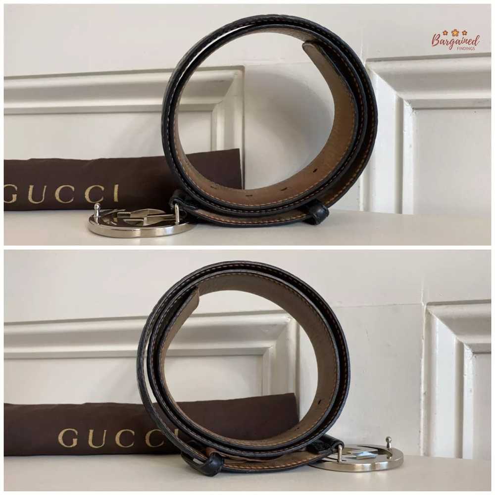 Gucci Gucci Guccissima Leather Silver Interlockin… - image 4