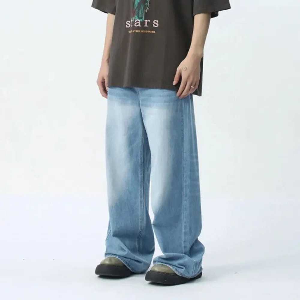 Japanese Brand × Jean × Streetwear Wide Leg Casua… - image 1