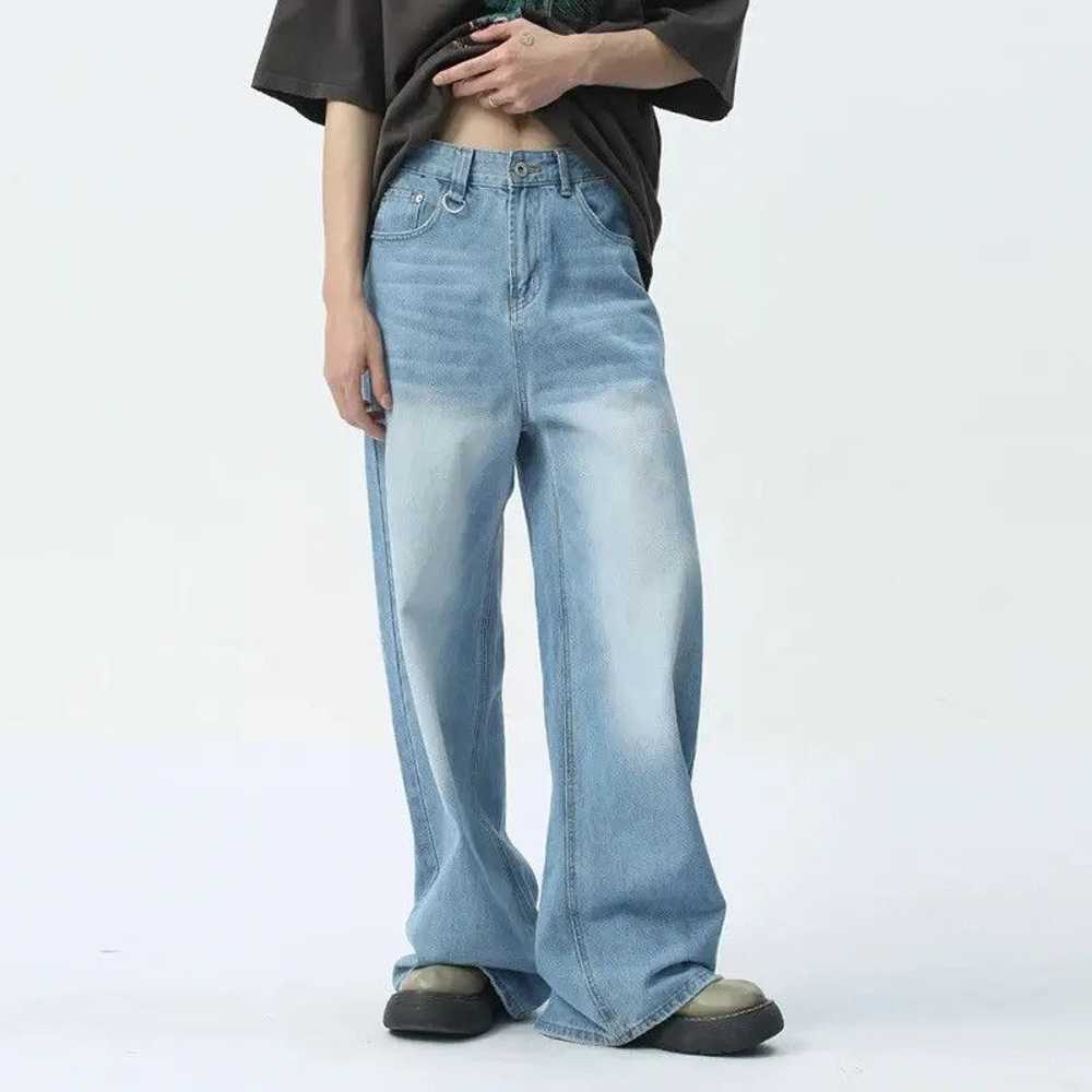 Japanese Brand × Jean × Streetwear Wide Leg Casua… - image 5