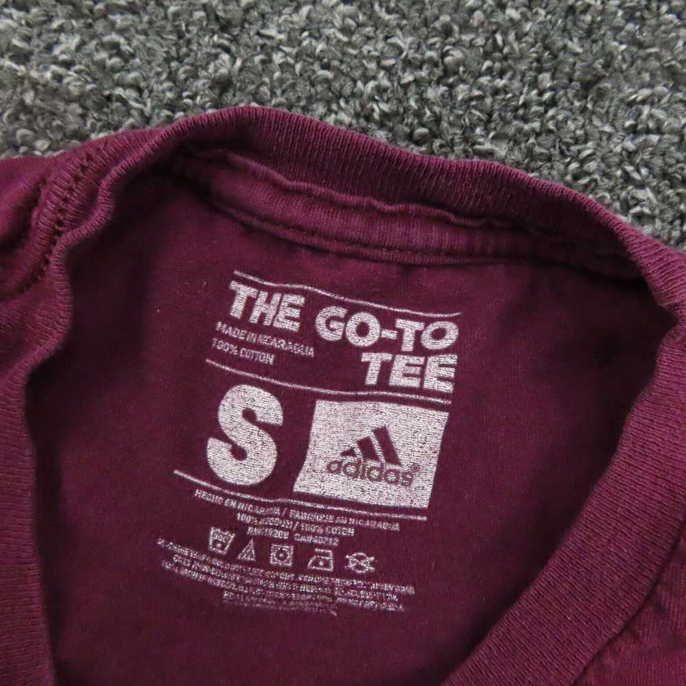 Adidas Red Maroon Breathable Short Sleeve Casual … - image 8