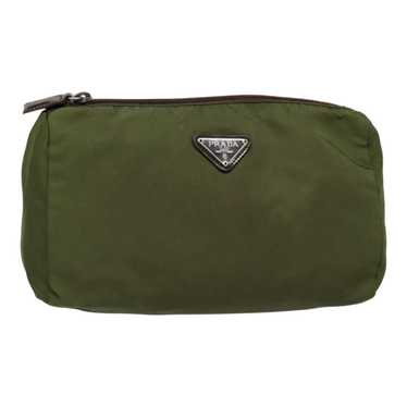 Prada Khaki Synthetic Clutch Bag (Pre-Owned)