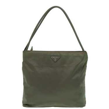 Prada Khaki Synthetic Tote Bag (Pre-Owned) - image 1