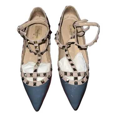 Valentino Garavani Roman Stud patent leather flats