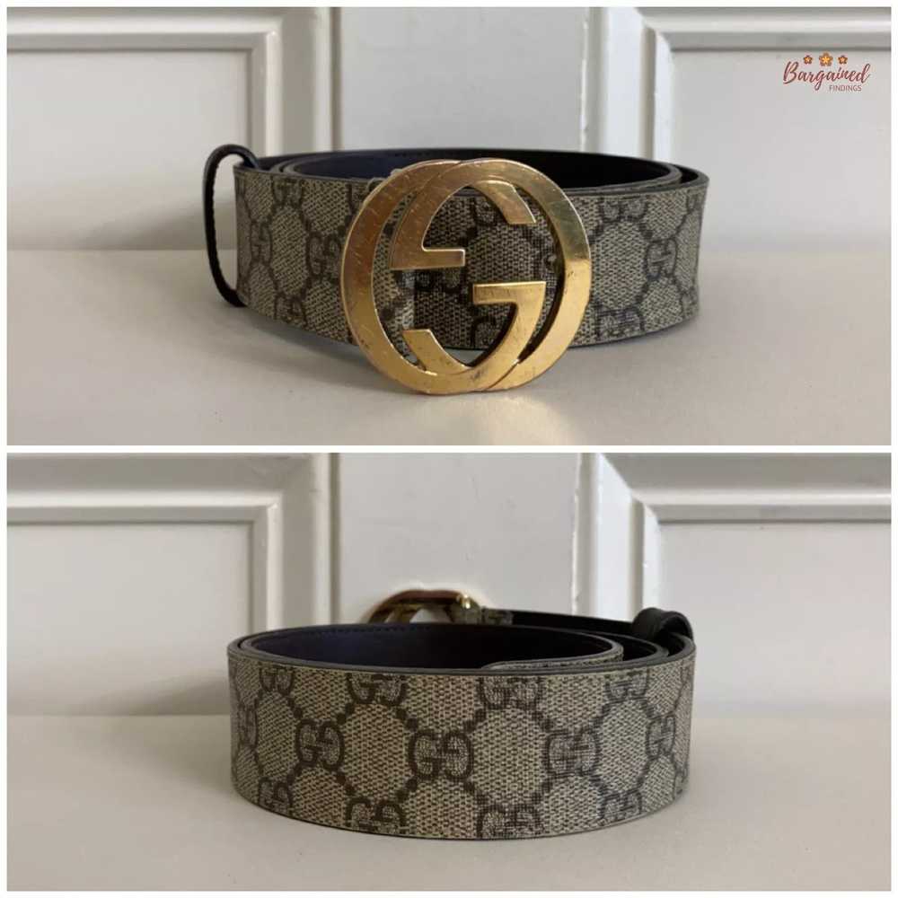 Gucci Gucci Brown GG Supreme Gold Interlocking G … - image 2