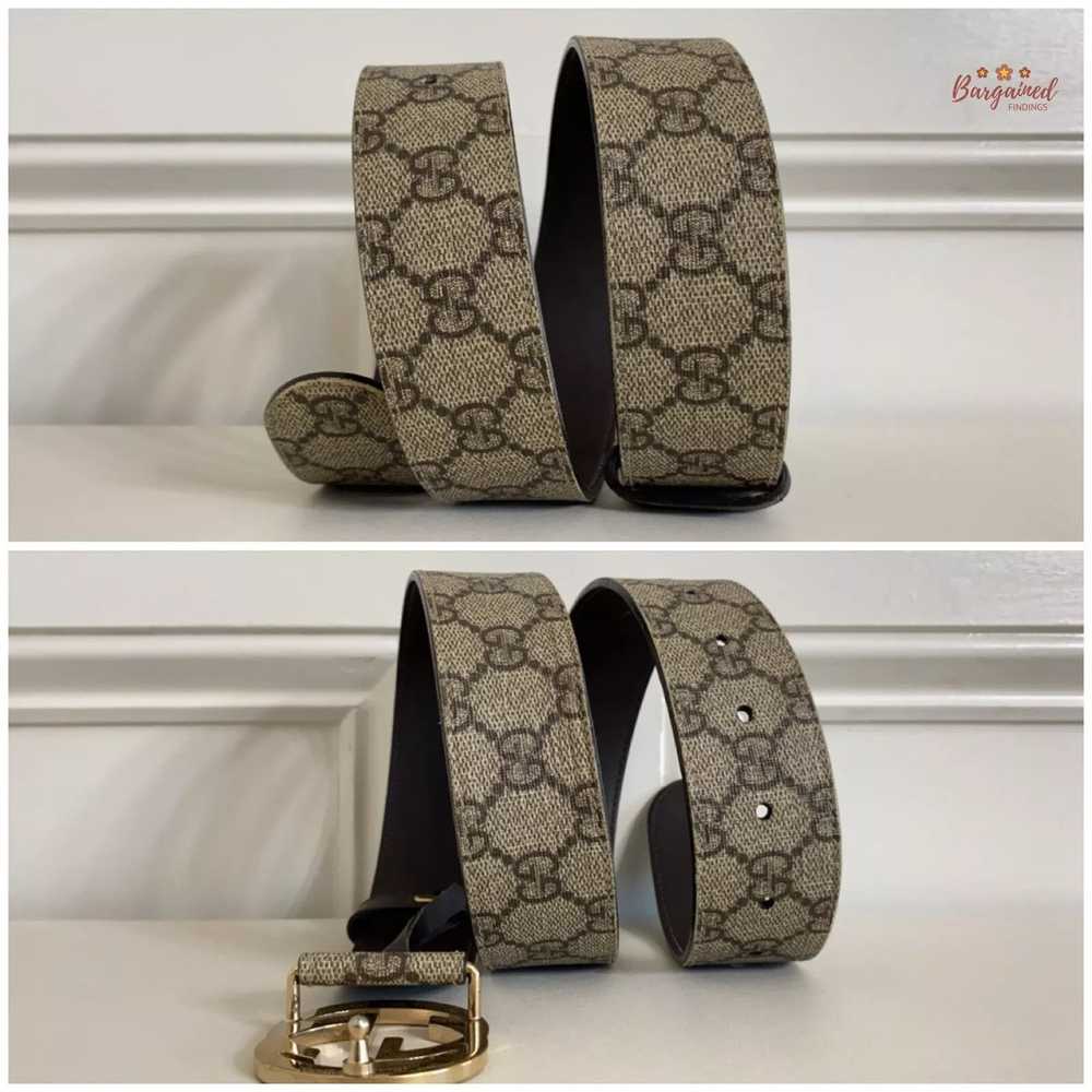 Gucci Gucci Brown GG Supreme Gold Interlocking G … - image 5