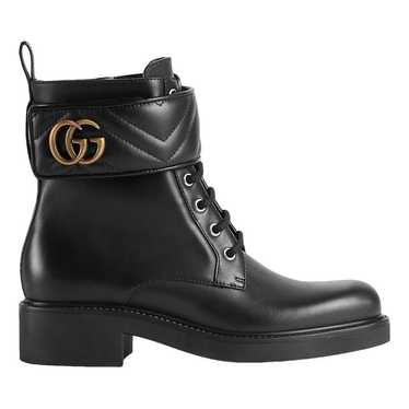 Gucci Marmont leather ankle boots