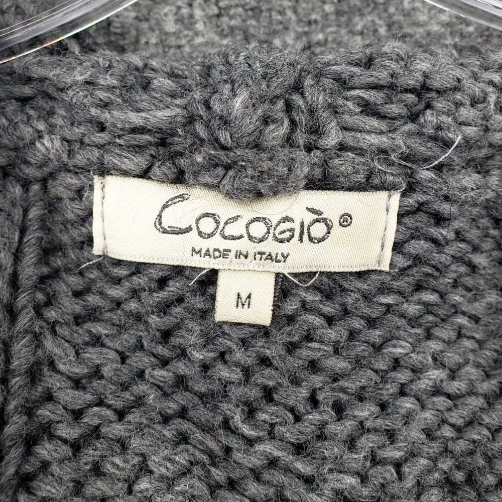 Vintage Cocogio Sweater Womens M Medium Black Car… - image 3