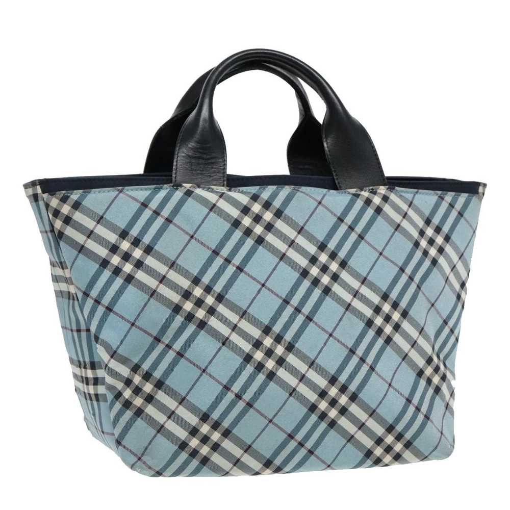 Burberry Nova Check Blue Synthetic Handbag (Pre-O… - image 12