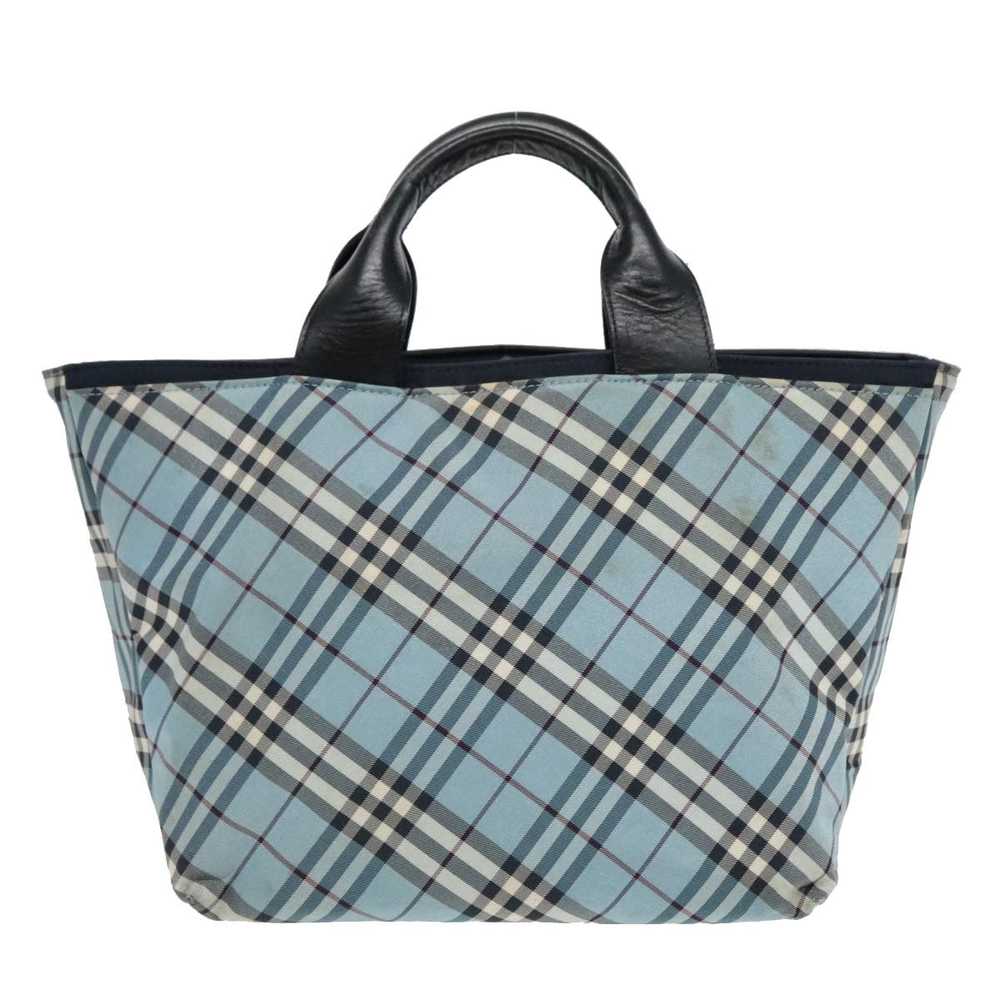 Burberry Nova Check Blue Synthetic Handbag (Pre-O… - image 2