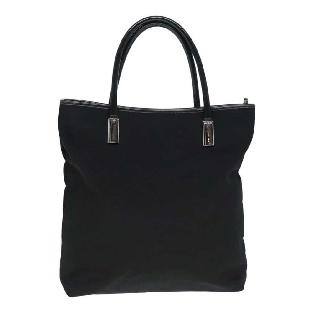 Gucci Black Canvas Tote Bag (Pre-Owned) - image 1