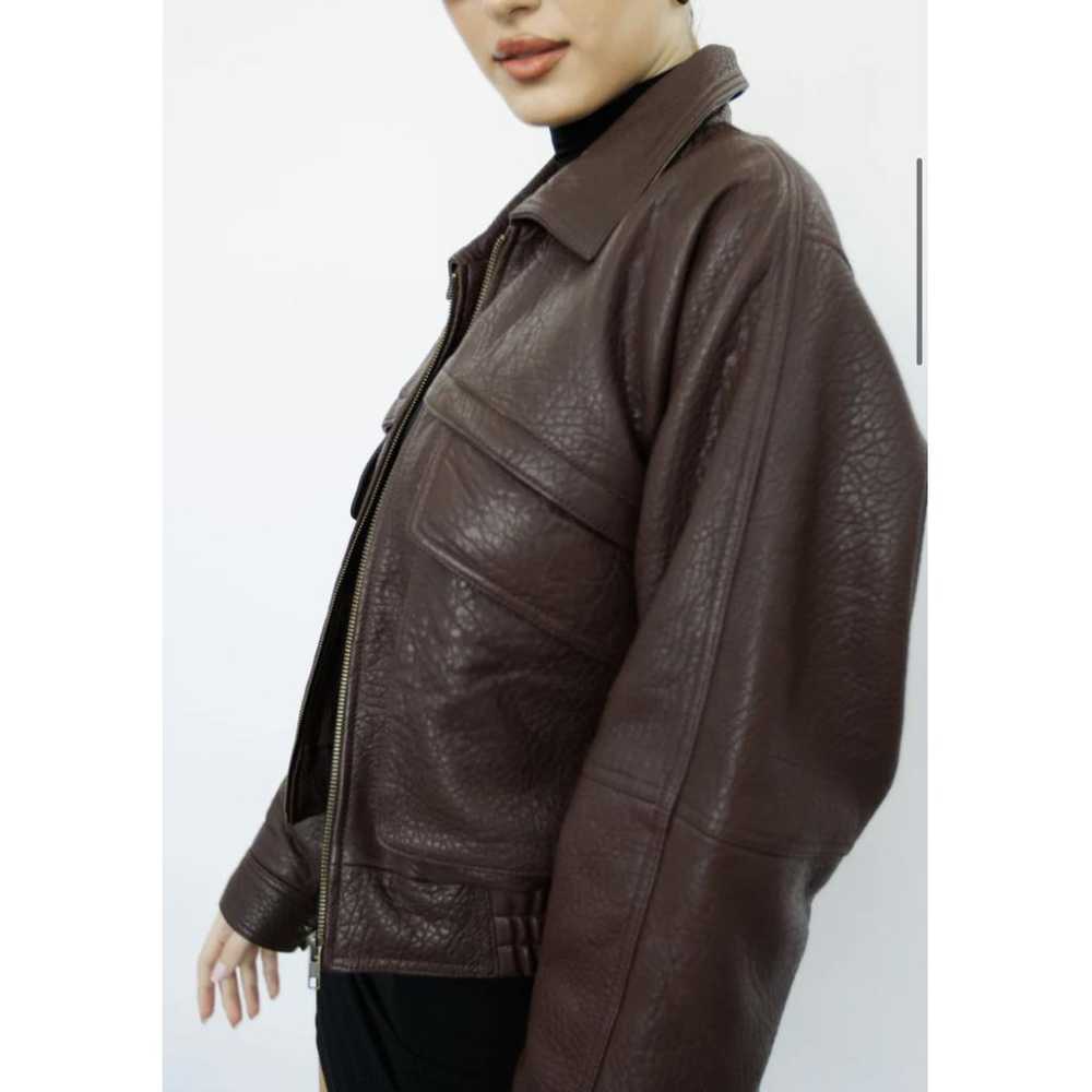 Non Signé / Unsigned Leather jacket - image 5