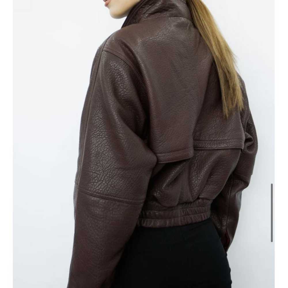 Non Signé / Unsigned Leather jacket - image 7