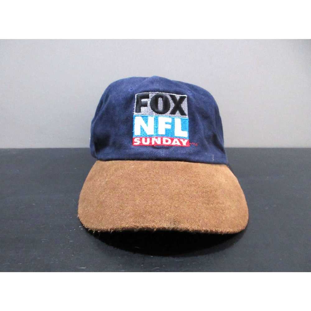 NFL VINTAGE NFL Hat Cap Strap Back Blue Brown Fox… - image 1