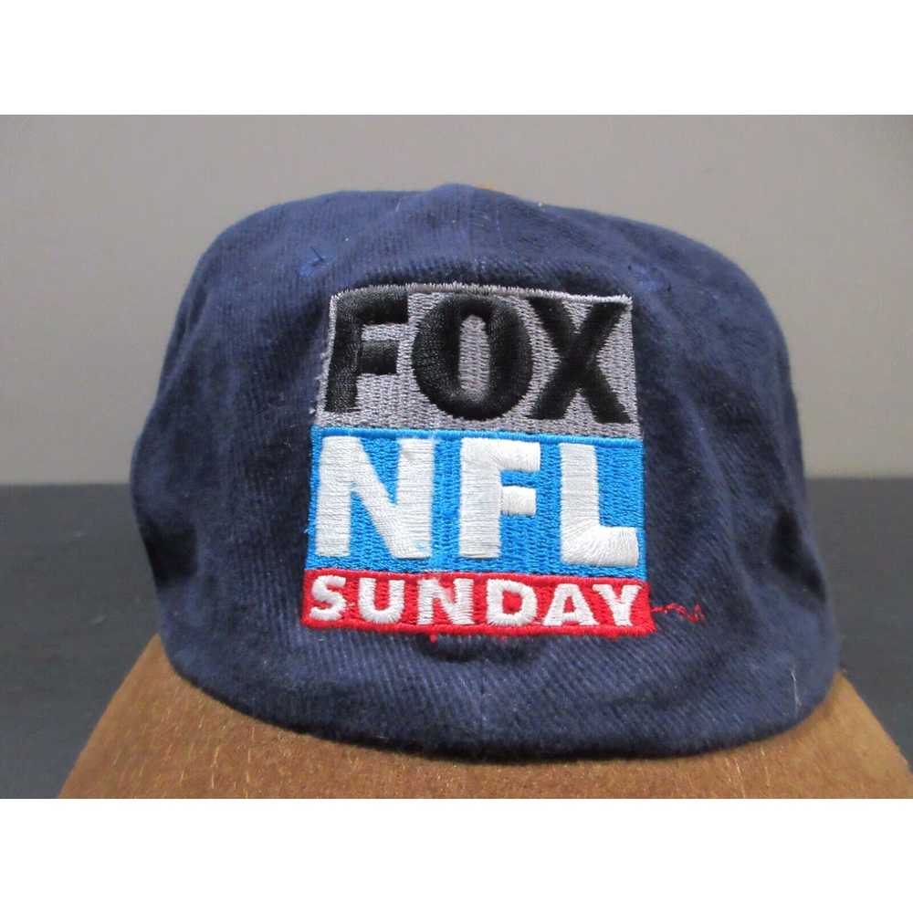 NFL VINTAGE NFL Hat Cap Strap Back Blue Brown Fox… - image 2