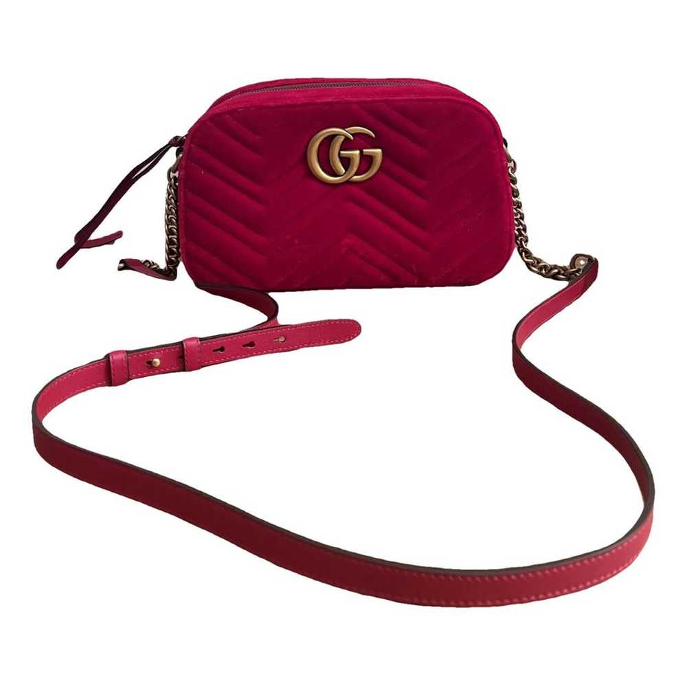 Gucci Gg Marmont velvet crossbody bag - image 1