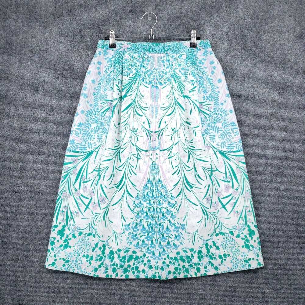 Vintage Hungry Palette Skirt Womens 8 Turquoise M… - image 1