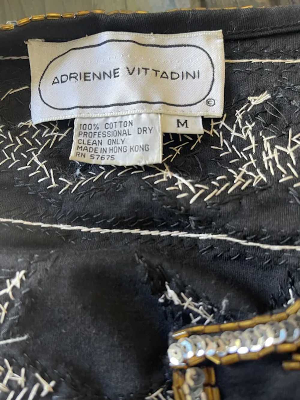 Vintage Adrienne Vittadini Sequined Jacket Size 6 - image 6