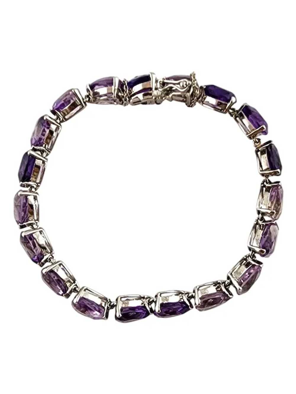 Tiffany & Co 14 Karat White Gold Purple Amethyst … - image 3