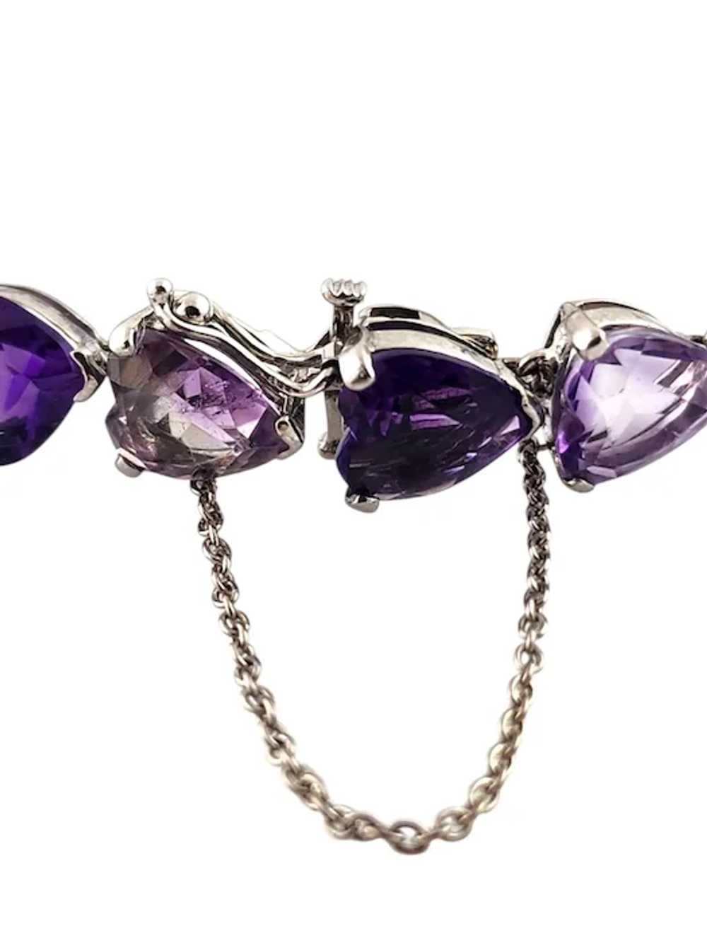 Tiffany & Co 14 Karat White Gold Purple Amethyst … - image 6