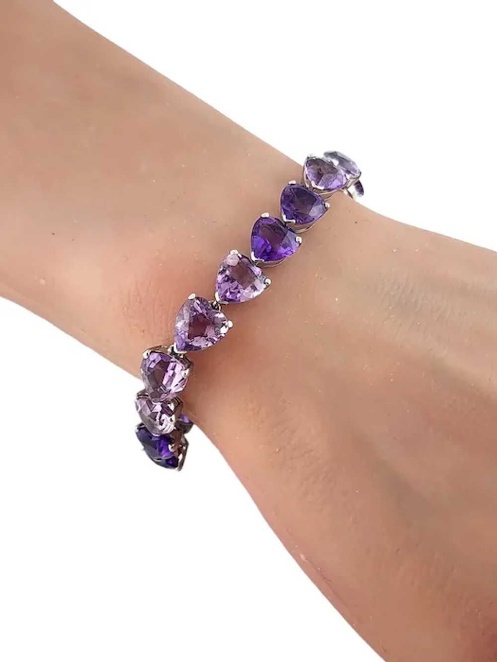 Tiffany & Co 14 Karat White Gold Purple Amethyst … - image 7