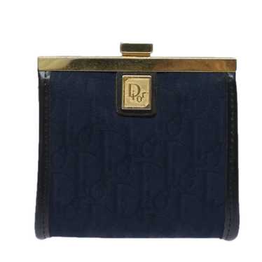 Dior Trotter Navy Canvas Wallet (Pre-Owned)