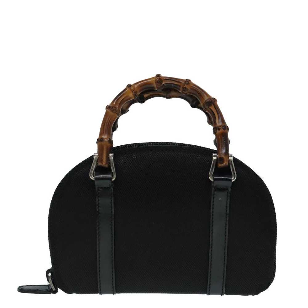 Gucci Bamboo Black Synthetic Handbag (Pre-Owned) - image 1