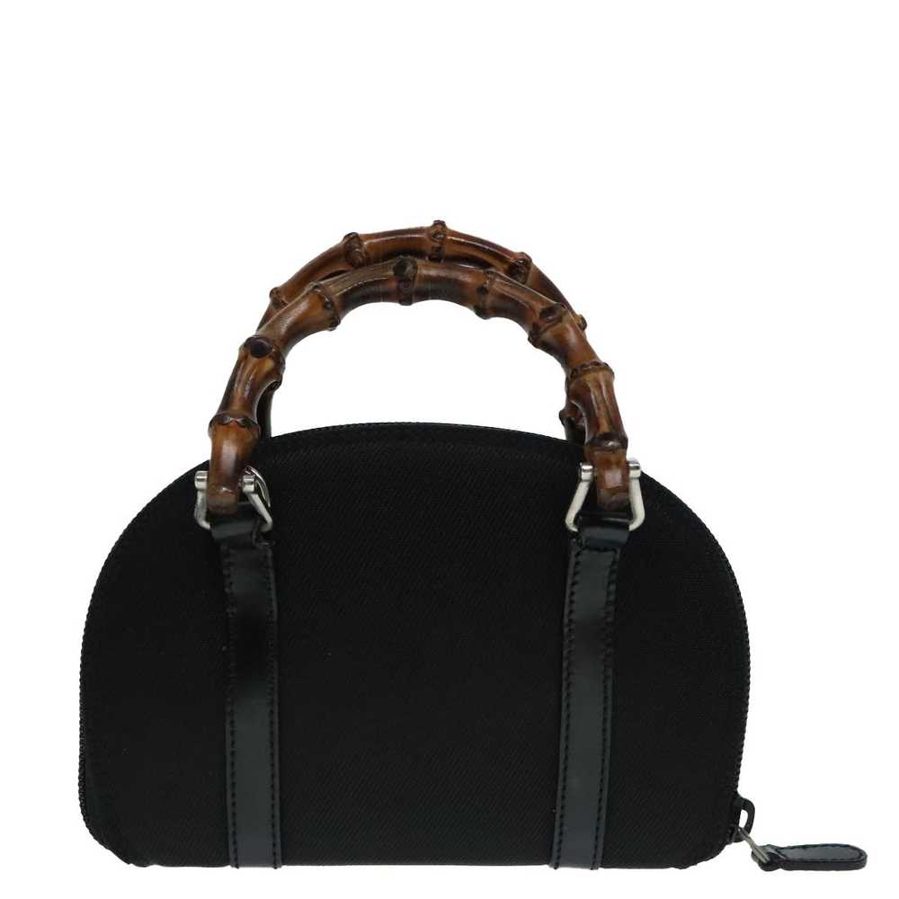 Gucci Bamboo Black Synthetic Handbag (Pre-Owned) - image 2