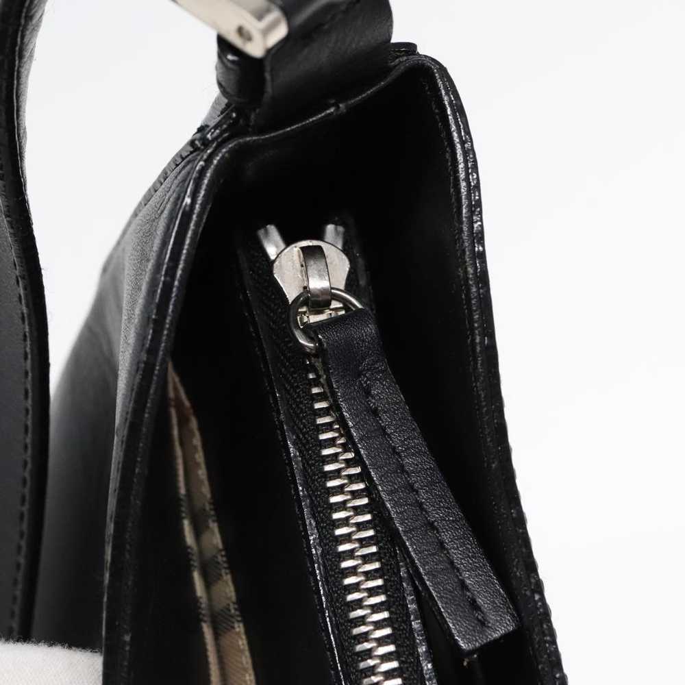 Burberry Nova Check Black Leather Shoulder Bag (P… - image 10