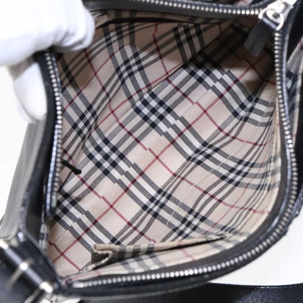 Burberry Nova Check Black Leather Shoulder Bag (P… - image 11