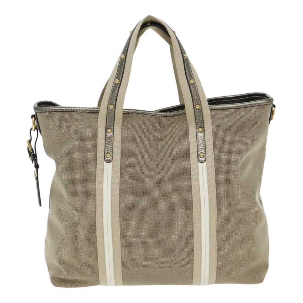 Prada Beige Canvas Handbag (Pre-Owned) - image 2