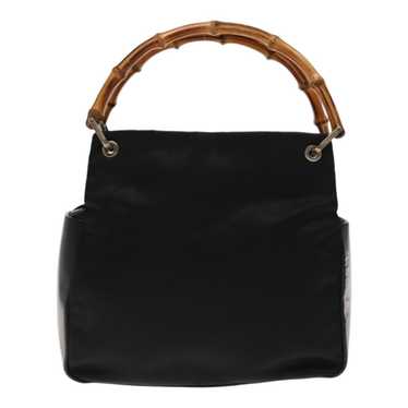 Gucci Bamboo Black Synthetic Handbag (Pre-Owned)