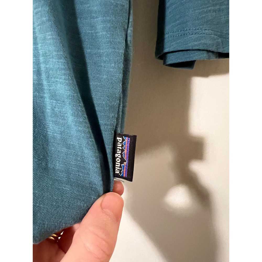 Patagonia Patagonia Teal Pocket Tee Sz L - image 2