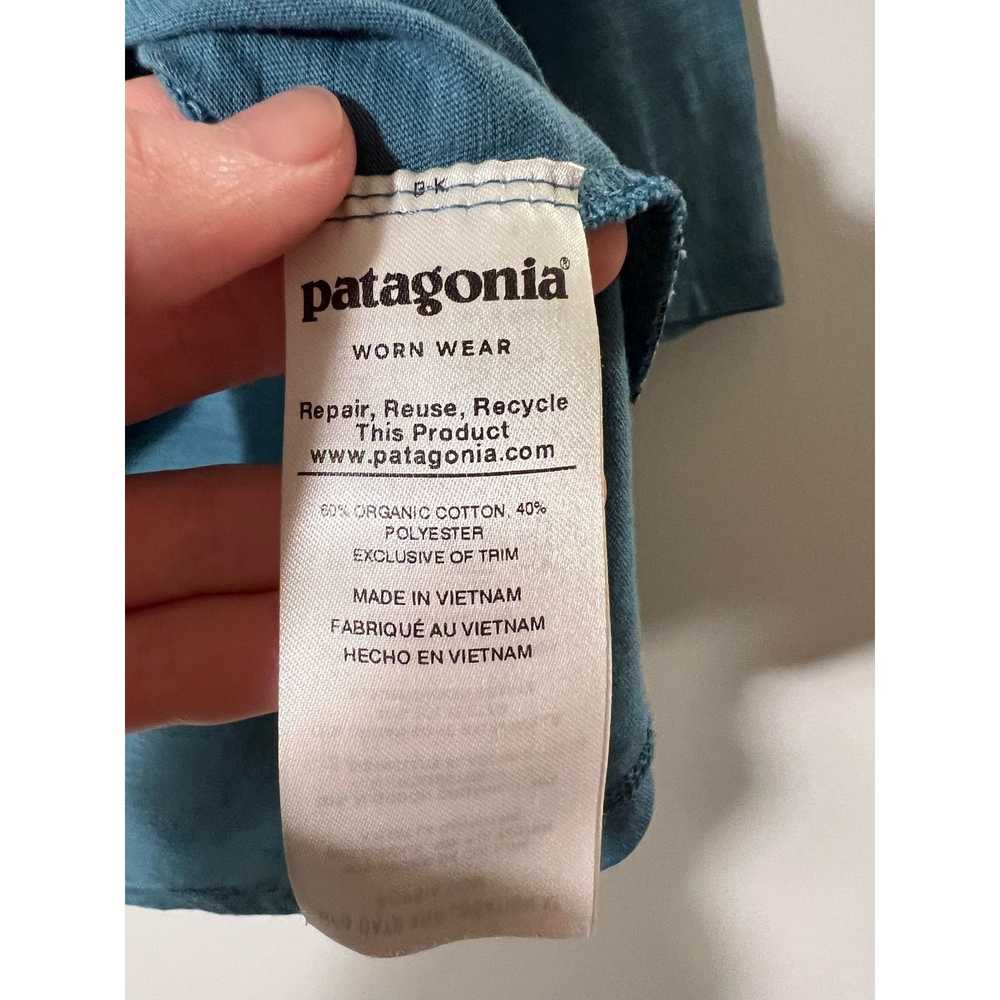 Patagonia Patagonia Teal Pocket Tee Sz L - image 4