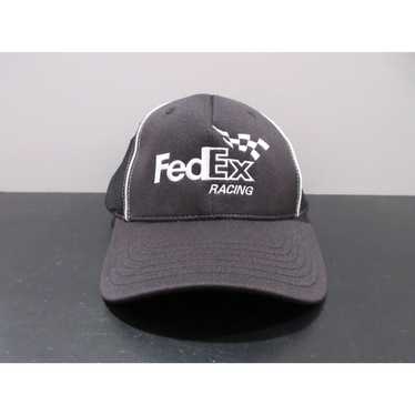 NASCAR Nascar Hat Cap Strap Back Black White Denn… - image 1