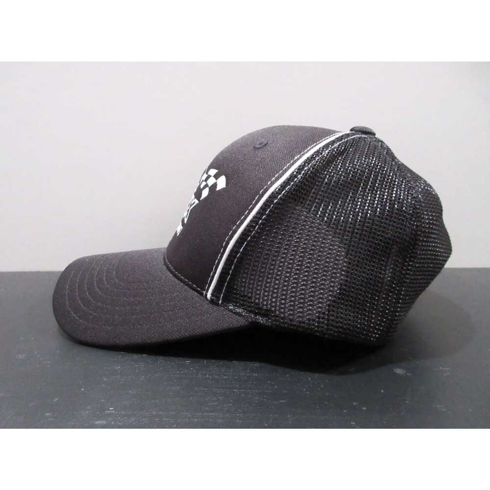 NASCAR Nascar Hat Cap Strap Back Black White Denn… - image 3