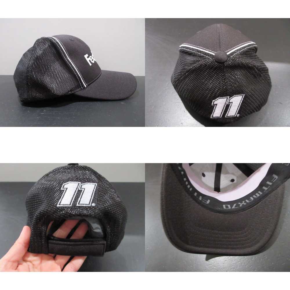 NASCAR Nascar Hat Cap Strap Back Black White Denn… - image 4