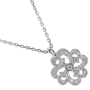 JEWELRY Necklace PtPlatinum, Diamond Silver flour