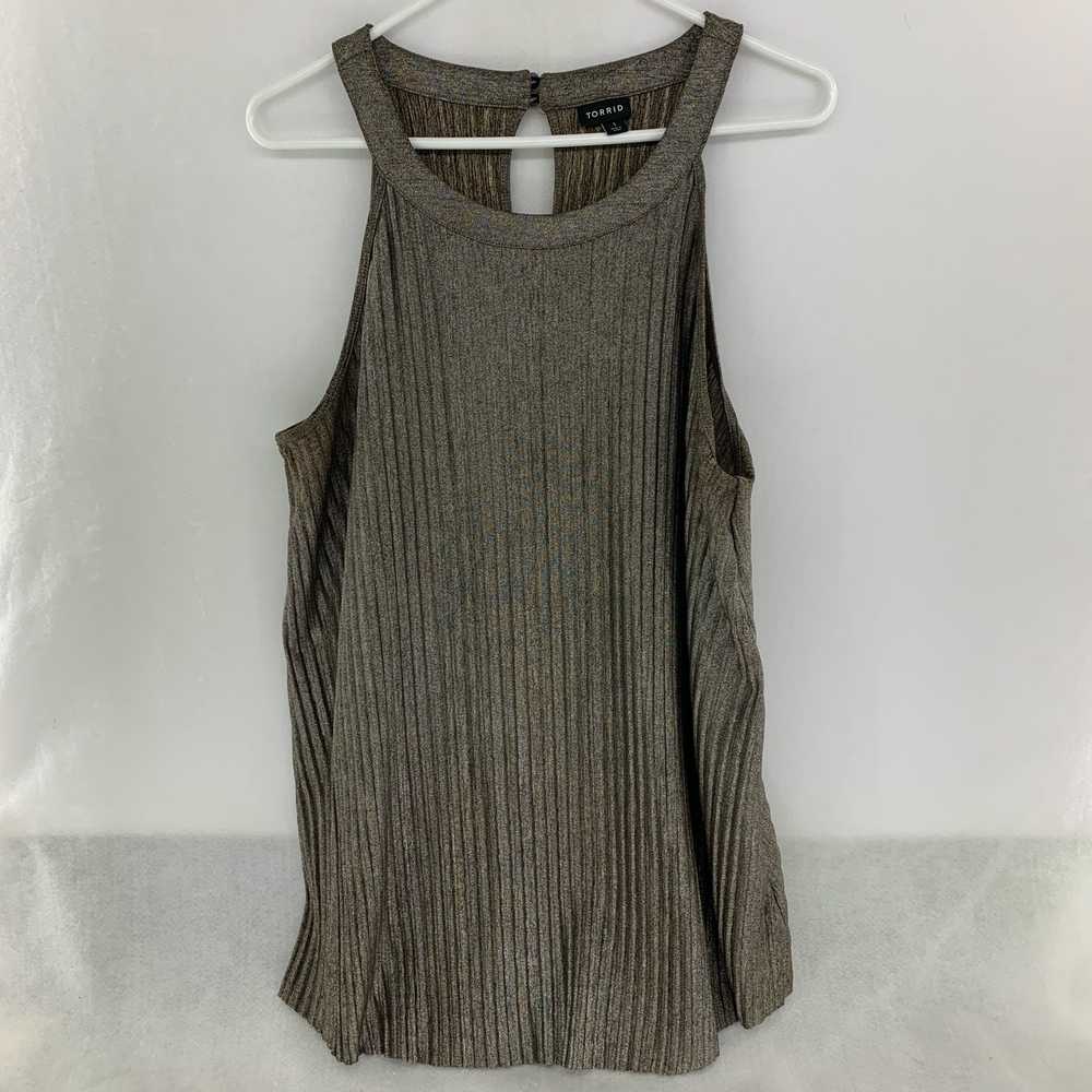 Torrid Women's Pleated Tank Top Size 1 Plus Size … - image 1