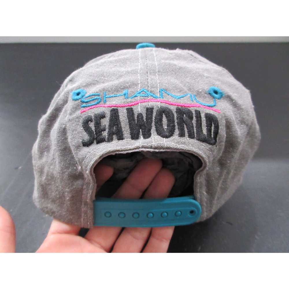 Vintage VINTAGE Sea World Hat Cap Snap Back Gray … - image 6