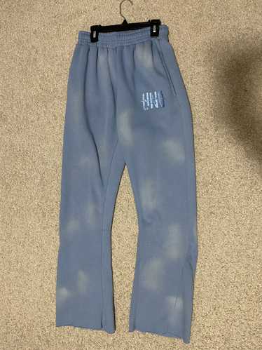 Streetwear Blue Faded Flare Pants Uno clothing - image 1