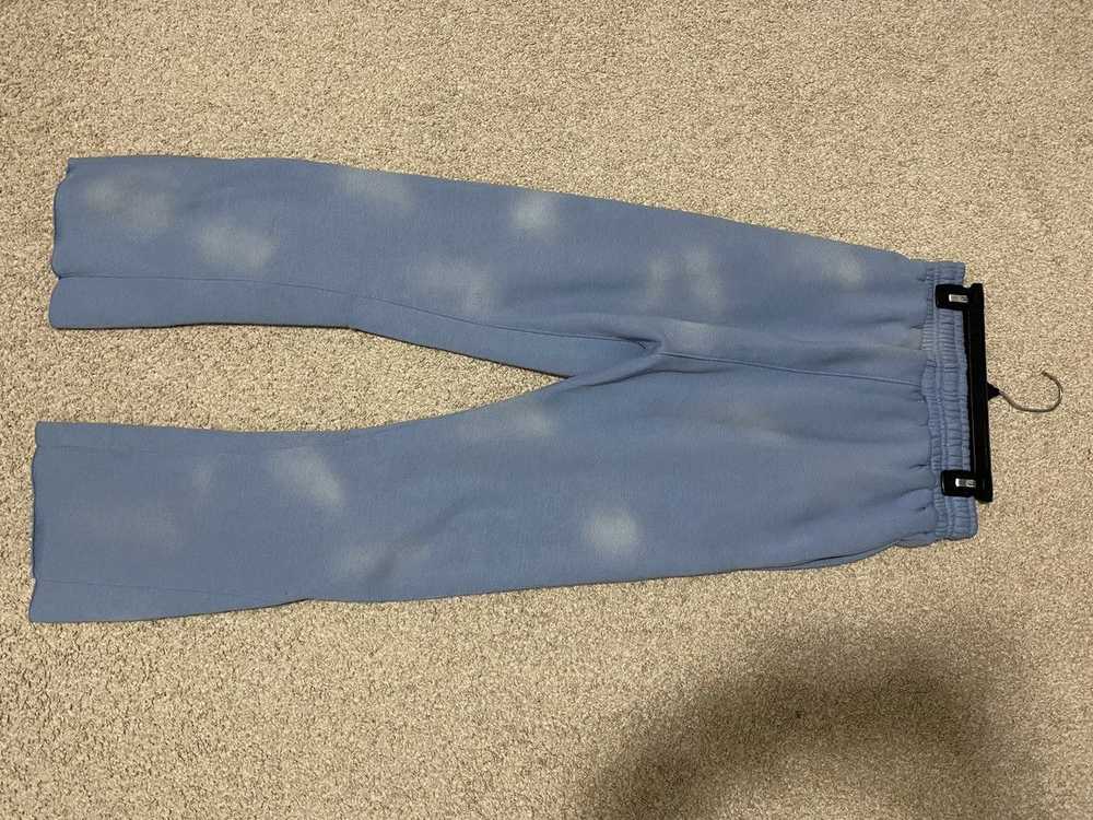 Streetwear Blue Faded Flare Pants Uno clothing - image 2