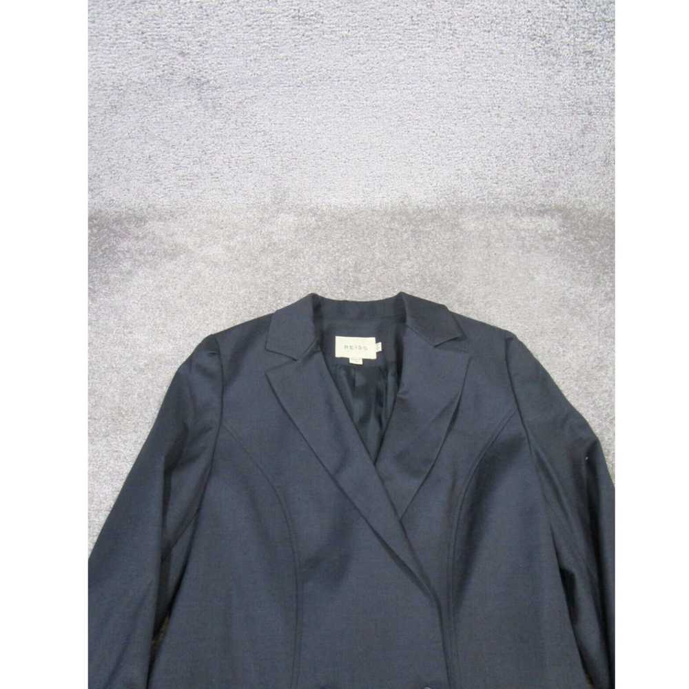 Reiss Reiss Blazer Womens 6 Blue Wool Double Brea… - image 2