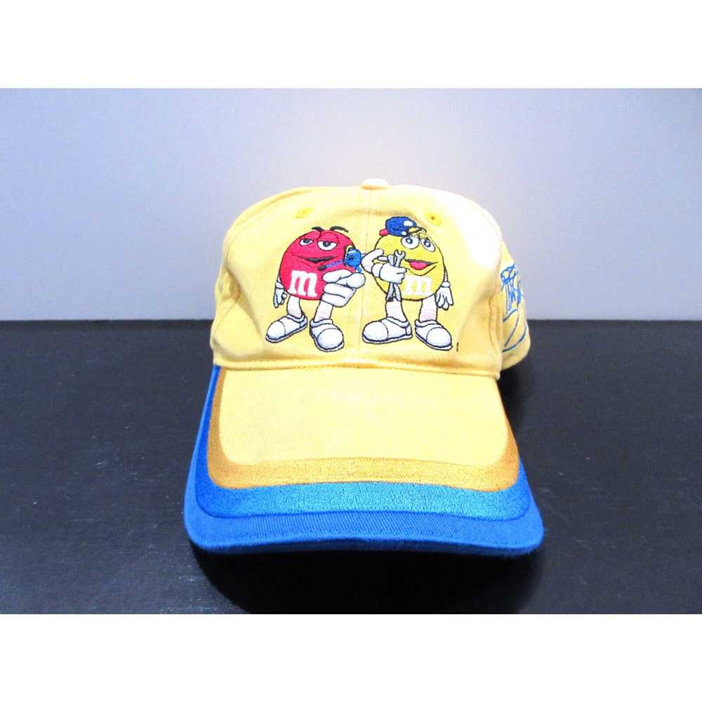 NASCAR Nascar Hat Cap Strap Back Yellow Blue M&M … - image 1