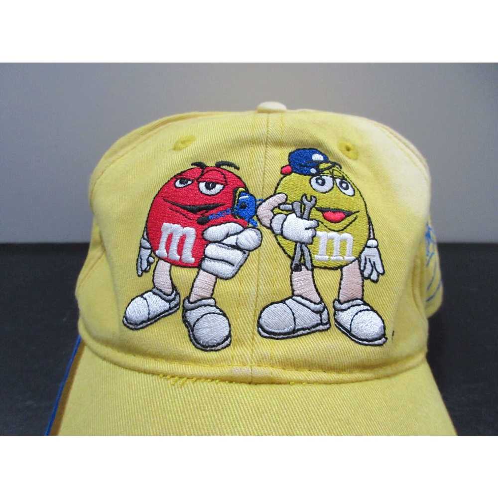 NASCAR Nascar Hat Cap Strap Back Yellow Blue M&M … - image 2