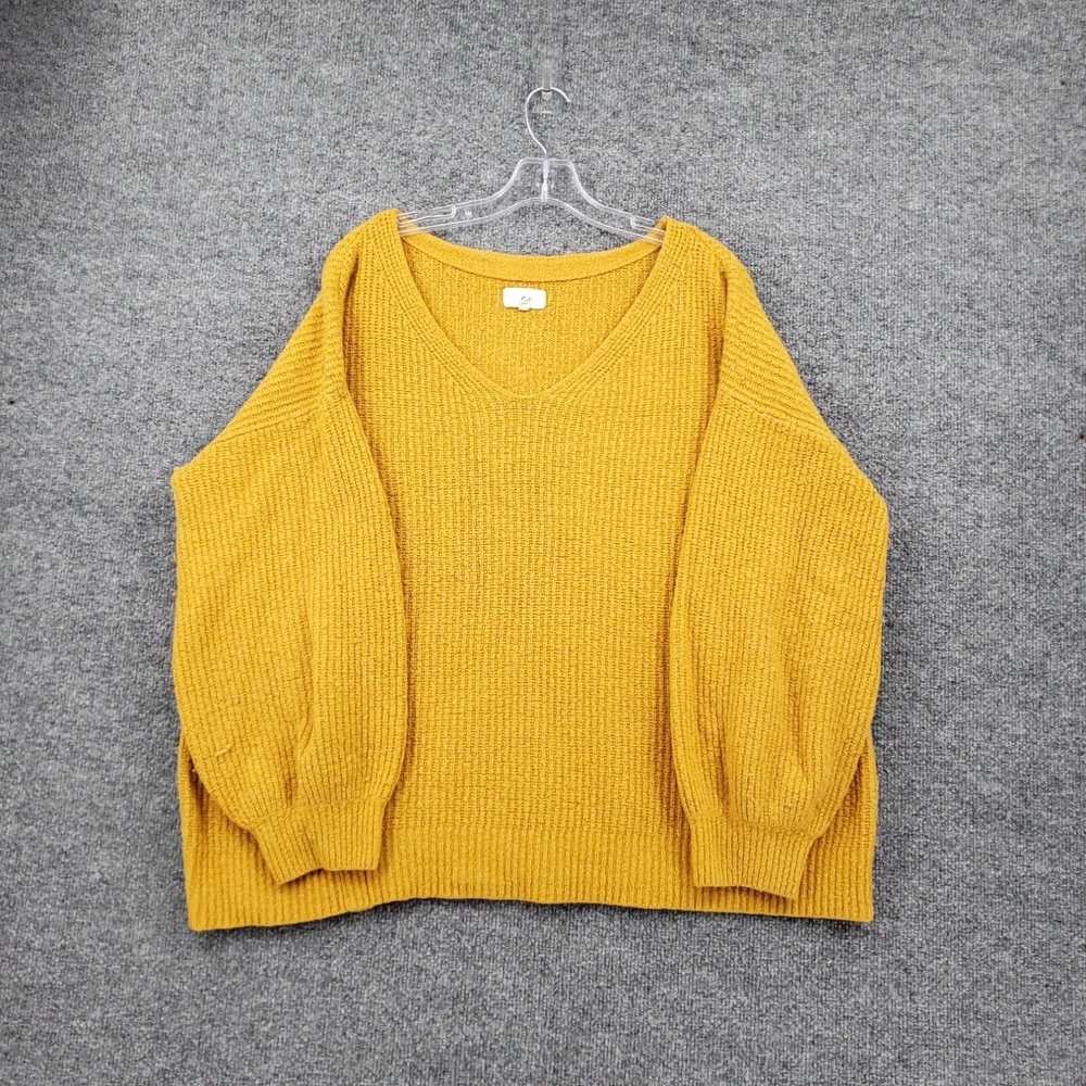 Lou & Grey Lou & Grey Sweater Womens XL Yellow Sc… - image 1