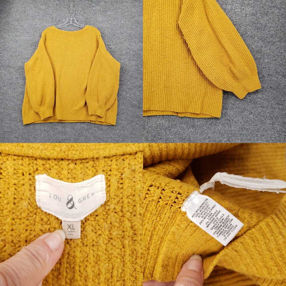 Lou & Grey Lou & Grey Sweater Womens XL Yellow Sc… - image 4