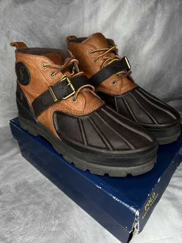 vintage polo boots 約28cm Ralph Lauren Vintage Polo Sport Zipper Leather Duck Boots