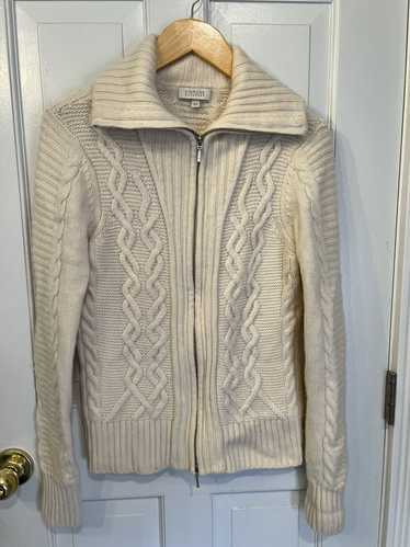 Kinross Kinross Cashmere Woman’s Cable Knit Zip Mo