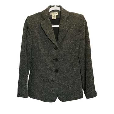 Ann Taylor ANN TAYLOR 4P Black and White Blazer.